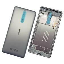 Задня кришка для Nokia 8 Dual Sim (TA-1004), сіра, Steel, оригінал