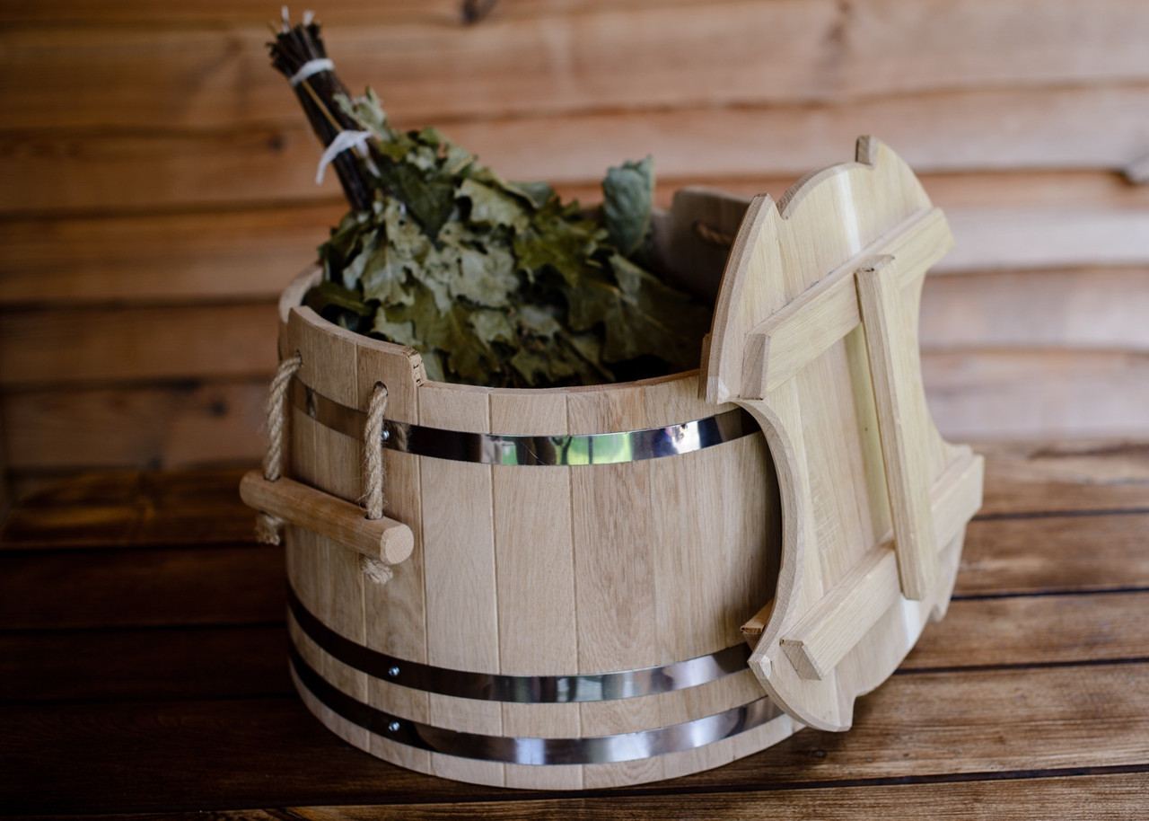 Запарник для віників дубовий 20 л "ПРОФІ" daymart