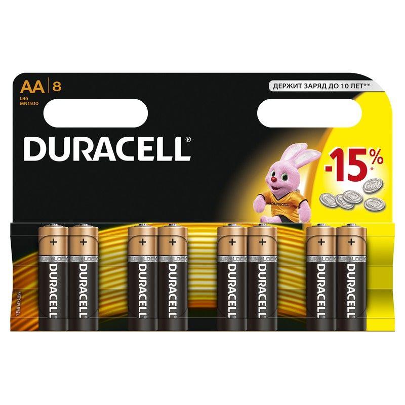 DURACELL Basic AA батарейки алк. 1.5V LR6 8 шт Бельгія