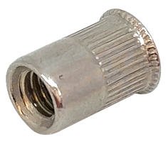 Гайка клепальна рифлена М4/0,5-2,0 нержавіюча А2 потай (50 шт/уп)