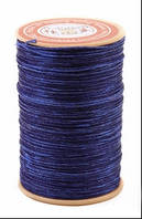 Нитка вощеная для шитья по коже 0,45 мм 137 60м синий цвет Dacron-waxed