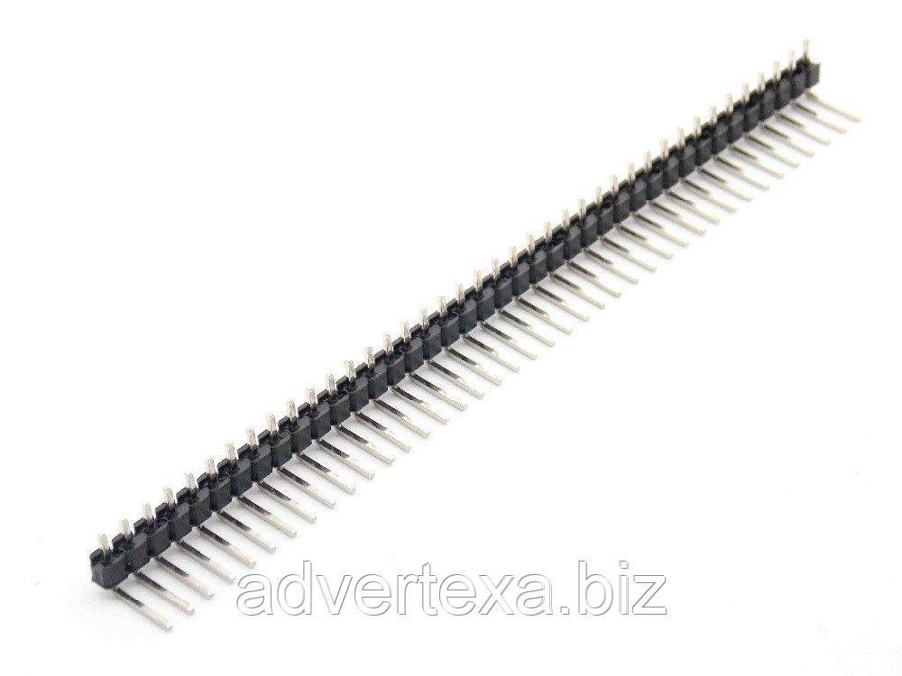 Роз'єм кутовий 1x40 pin, тато, крок 2.54 мм