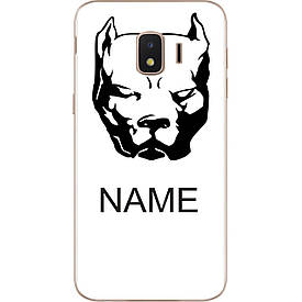 Іменний силіконовий чохол для Samsung J2 Core 2018 Galaxy J260F бампер з ім'ям