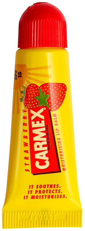 Лікувальний бальзам для губ Carmex Strawberry Tube Set Lip Balm SPF 15