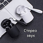 Бездротові навушники блютуз гарнітура Bluetooth 5.0 Wi-pods X10 навушники з мікрофоном чорні, фото 7