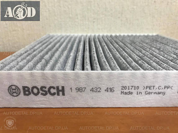 Фільтр салону вугільний Mitsubishi Lancer X 2007 -> Bosch (Німеччина) 1 987 432 416, фото 2