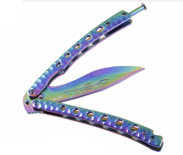 Балисонг клинок хамелеон, ніж метелик, тренувальне зброю для трюків (флипперов), філіппінський ніж