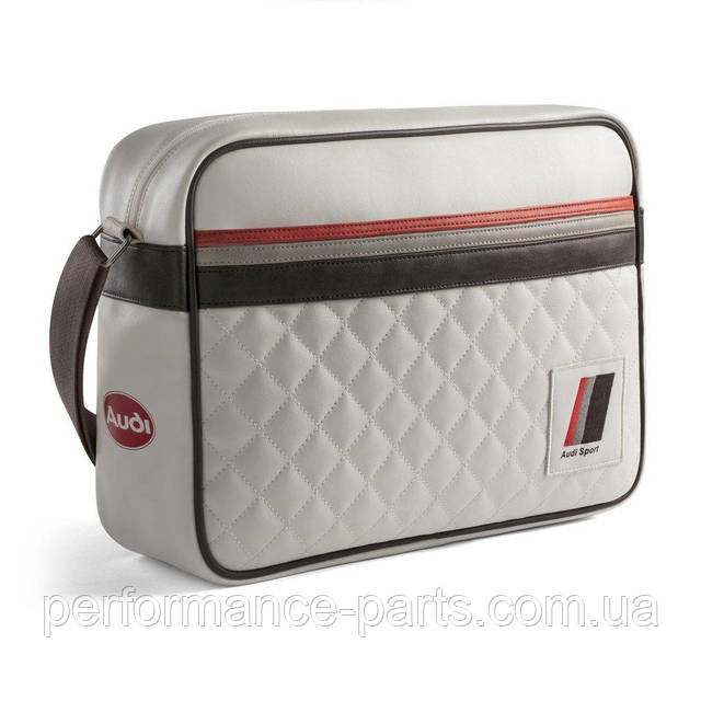 Наплічна сумка Audi Heritage Messenger Bag, Offwhite, артикул