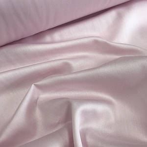 ОТРЕЗ (1,4*2,4 м) Сатин світло-рожевий для постільної білизни, мерсеризований (ТУРЦІЯ шир. 2,4 м) (SAT-N-0016)