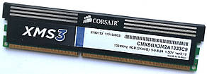 Ігрова оперативна пам'ять Corsair DDR3 4Gb 1333MHz PC3 10600U 2R8 CL9 (CMX8GX3M2A1333C9) Б/В