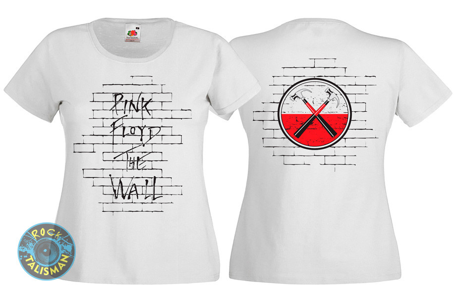 Футболка жіноча PINK FLOYD The Wall біла