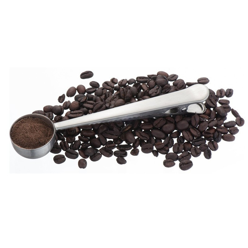 Ложка прищепка стальная для упаковок кофе, чая или для круглых шариков мороженного - фото 4 - id-p1000940669