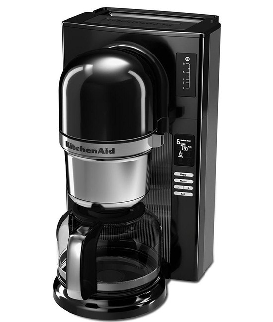 Кавоварка KitchenAid 5KCM0802EOB, заливного типу пуровер, графин 1.18л, чорний