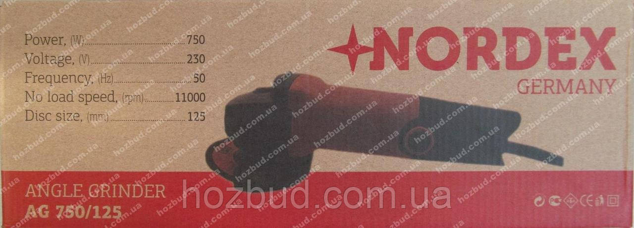 Болгарка Nordex AG 750/125