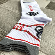 Чоловічі демісезонні шкарпетки бавовна Elegant з лайкрою, розмір 40-46, білі, 063, фото 3