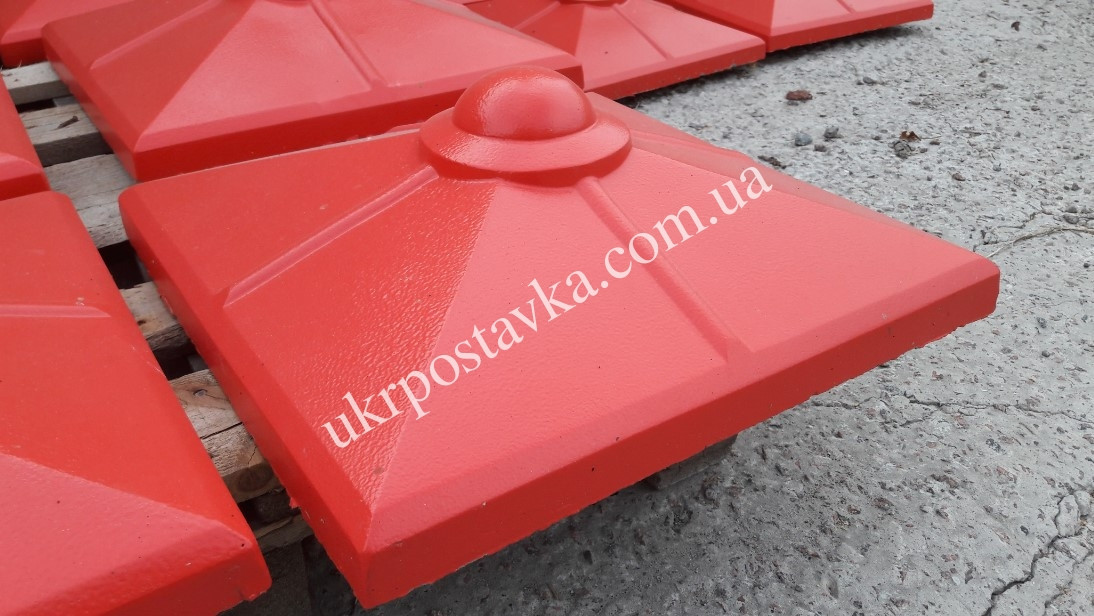 Кришка для забору LAND BRICK "Сканинавія" червона 450х450 мм