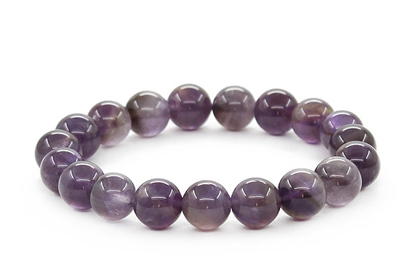 Жіночий браслет із натурального каменю Аметист фіолетового кольору, фото 1