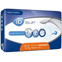 Подгузники для взрослых iD Expert Slip Extra Plus L 115-155 см 30 шт айди эксперт дихаючі