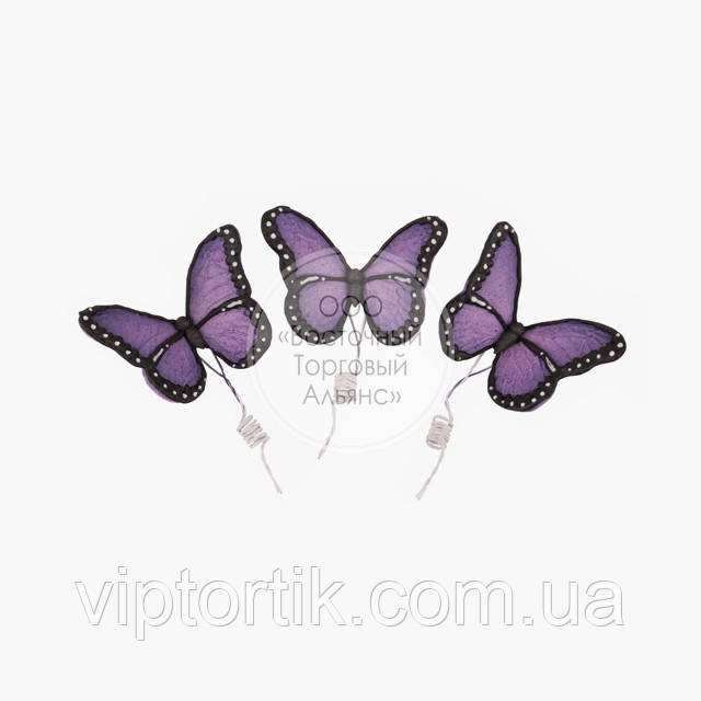 Фигурки из мастики - Бабочки Премиум голубые - 3 шт. - фото 3 - id-p1001133722