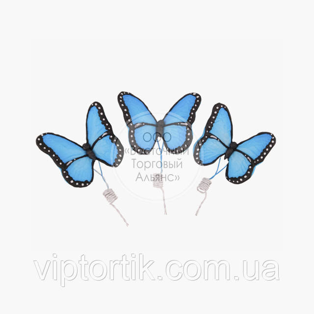 Фигурки из мастики - Бабочки Премиум голубые - 3 шт. - фото 1 - id-p1001133722