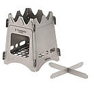 Титановий чайник кемпінговий Widesea 1000 мл та титанова розбірна піч щепочниця Tomshoo для походу туризму набір з титну, фото 9