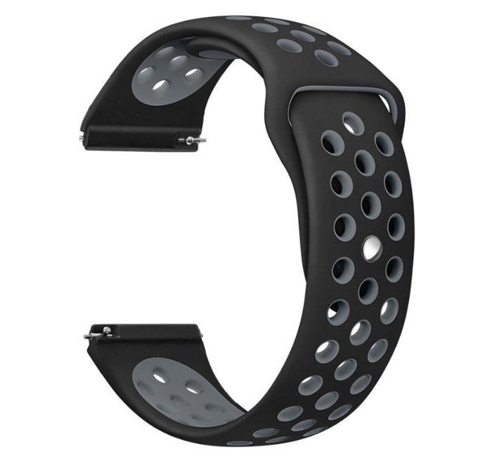 Спортивний ремінець Primo Perfor Sport для годин Motorola Moto 360 2nd gen (42 mm ) - Black&Grey, фото 1