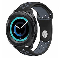Спортивний ремінець Primo Perfor Sport для годинника Samsung Sport Gear SM-R600 - Black&Grey