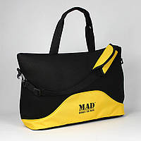 Стильная и современная женская спортивная сумка для фитнеса LATTICE желтого цвета от MAD | born to win™