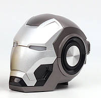 Портативная Bluetooth колонка SUNROZ Ironman Mark46 Железный человек 3W 1200 mAh LED Серый (SUN4810)