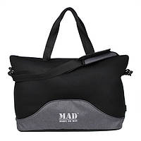 Стильна та сучасна жіноча спортивна сумка для фітнесу LATTICE сірий від MAD <unk> born to winTM