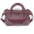 Шкіряна сумка модель 20 виноградний флотар, фото 9