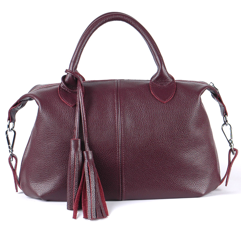 Шкіряна сумка модель 20 виноградний флотар, фото 1