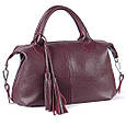 Шкіряна сумка модель 20 виноградний флотар, фото 2