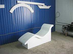 Лежак анатомічний із підігрівом з оздобленням для хама