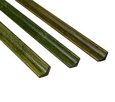 Бамбуковий молдинг "кутовий внутрішній/плінтус", зелений