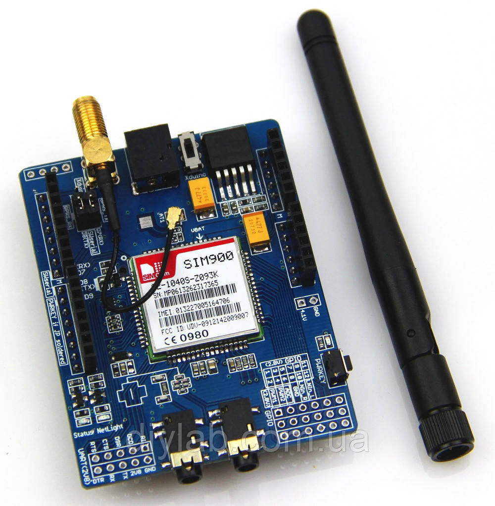 GSM GPRS SIM900 Shield для Arduino