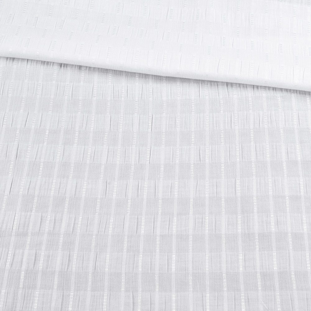 Батист жакардовий жатий білий ш.145