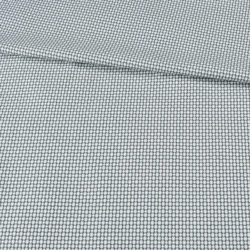 Котон білий в зелену клітку-стільники ш.146