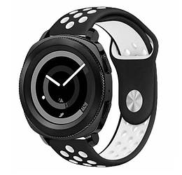 Спортивний ремінець Primo Perfor Sport для годинника Samsung Sport Gear SM-R600 - Black&White