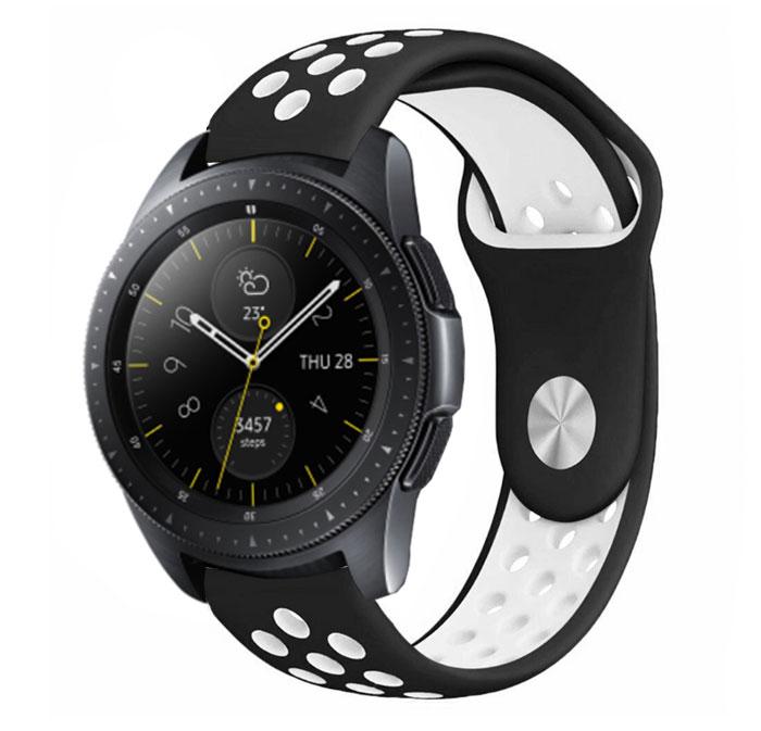 Спортивний ремінець Primo Perfor Sport годинника для Samsung Galaxy Watch 42 mm (SM-R810) - Black&White