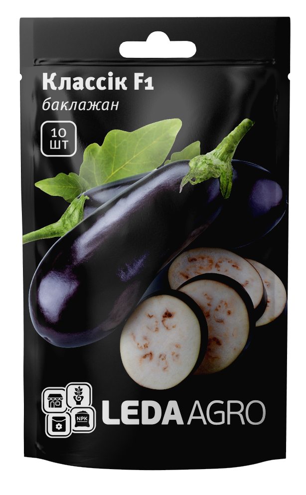ТМ LEDAAGRO Баклажан Классік 10шт
