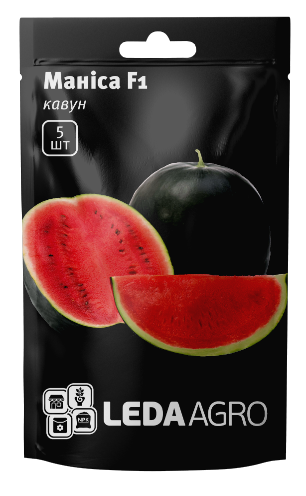 ТМ LEDAAGRO Кавун Маніса F1 5шт