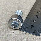 Гвинт М10х20 c внутрішнім шестигранником Inbus DIN 912 з нержавіючої сталі А2, фото 2