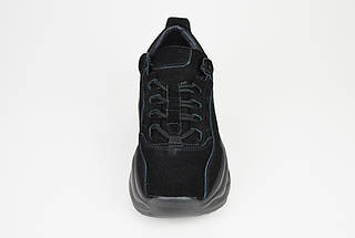 Кросівки чорні жіночі замшеві Lonza 50176, фото 3