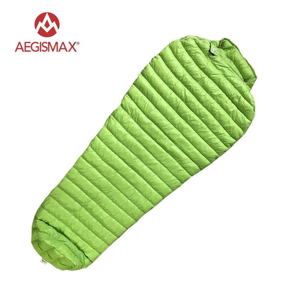 Пуховий спальний мішок Aegismax UL-Wing +11°C +6°C Regular 180 см Green