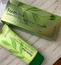 Сонцезахисний зволожуючий крем з насінням зеленого чаю FARM STAY Green Tea Seed Moisture Sun Cream