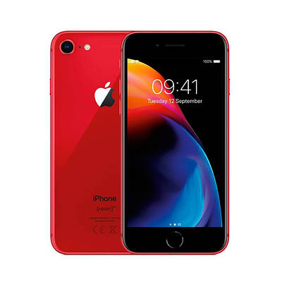 Смартфон Apple iPhone 8 64 GB PRODUCT RED (MRRK2) (Відновлений)