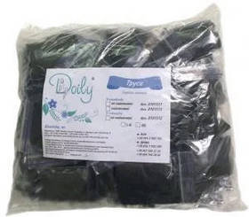 Трусики-стринги Doily (50 шт/пач) зі спанбонду Чорні