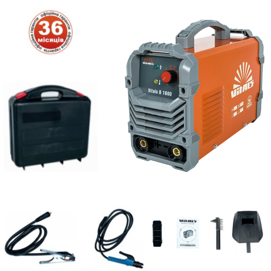 Зварювальний апарат Vitals B 1600 DK + (КЕЙС)
