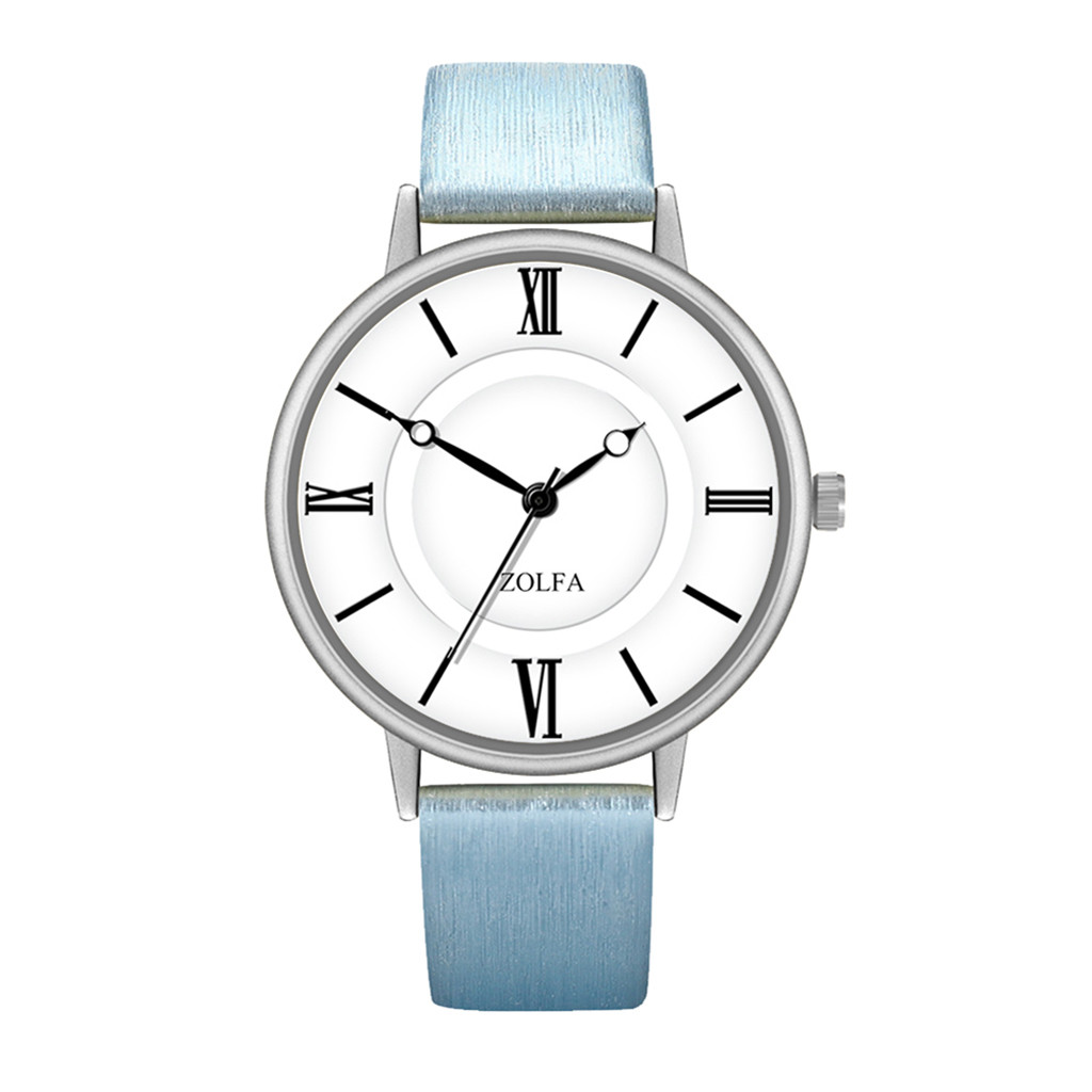 Годинник жіночий Zolfa з блакитним ремінцем <unk> 9115-1
